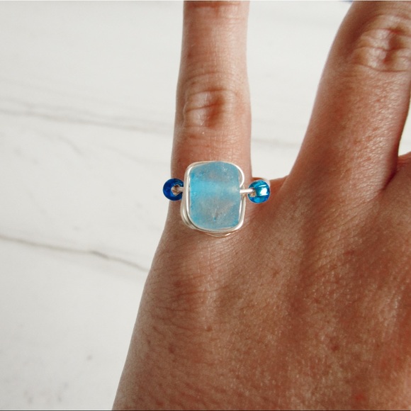 THREE BEAD RINGS - Picture 2 of 2